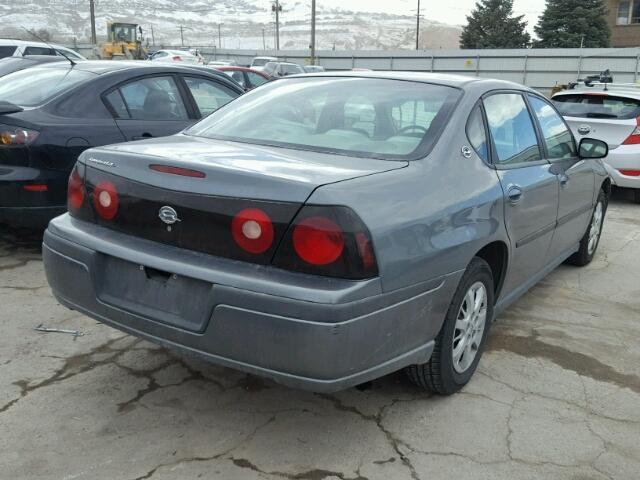 2G1WF52EX59321094 - 2005 CHEVROLET IMPALA GRAY photo 4