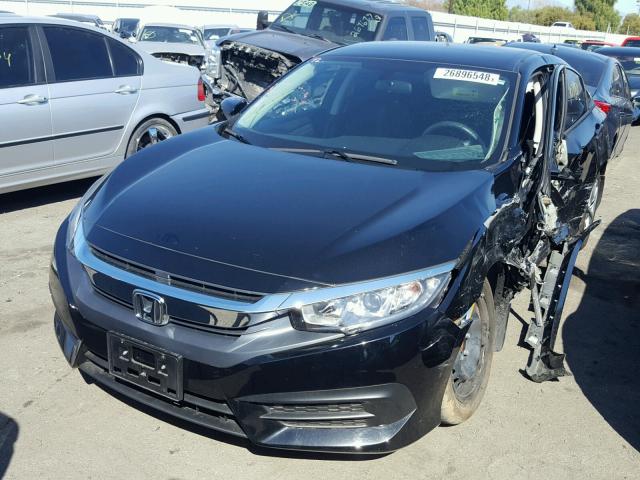 2HGFC2F5XHH504256 - 2017 HONDA CIVIC LX BLACK photo 2