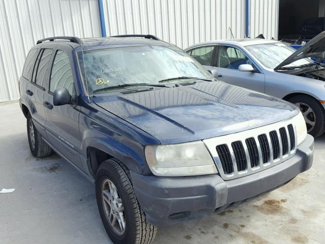 1J4GW48S63C545272 - 2003 JEEP GRAND CHER BLUE photo 1