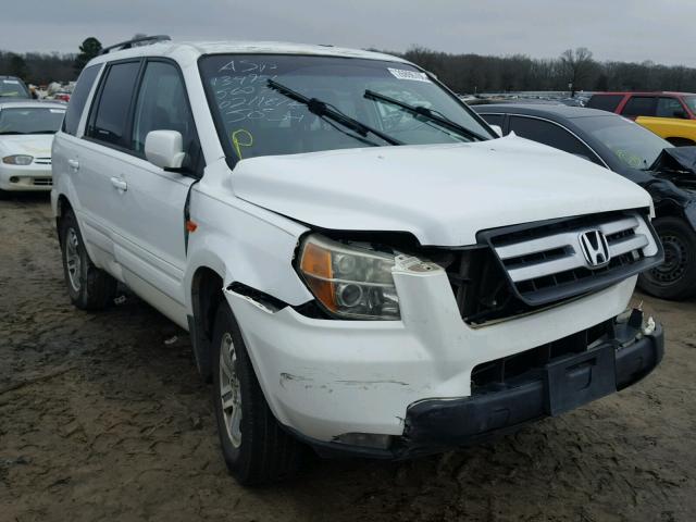 2HKYF18736H562785 - 2006 HONDA PILOT EX WHITE photo 1