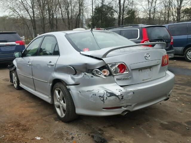 1YVHP80C455M06827 - 2005 MAZDA 6 I SILVER photo 3