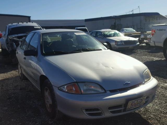 1G1JC524027394112 - 2002 CHEVROLET CAVALIER B SILVER photo 1