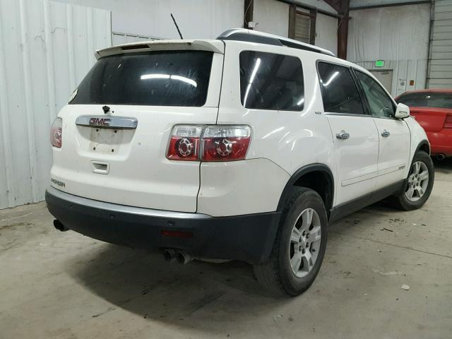 1GKER33738J137207 - 2008 GMC ACADIA SLT WHITE photo 4