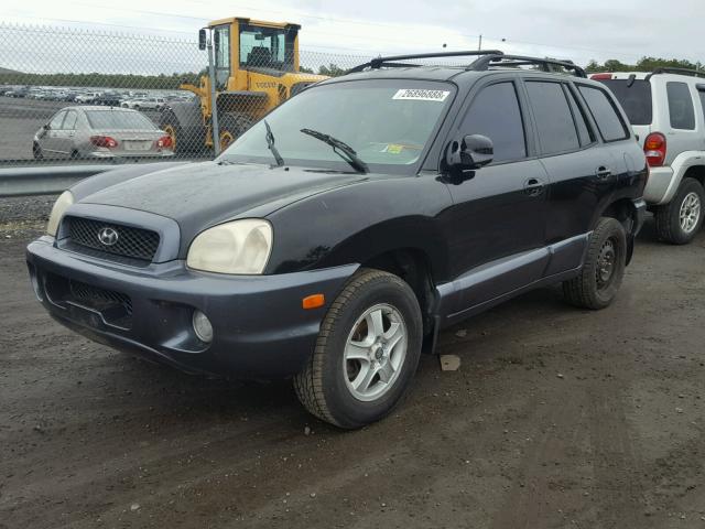 KM8SC73D52U249652 - 2002 HYUNDAI SANTA FE G BLACK photo 2