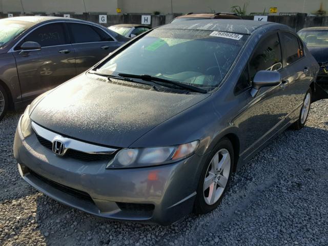 19XFA1F62BE034279 - 2011 HONDA CIVIC LX-S GRAY photo 2