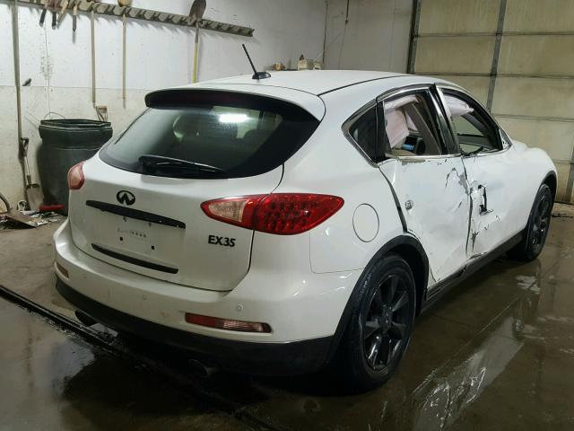 JNKAJ09F38M350542 - 2008 INFINITI EX35 BASE WHITE photo 4