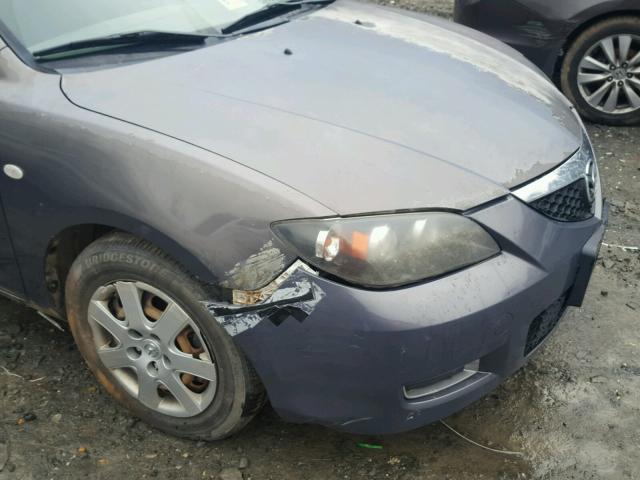 JM1BK12F771715470 - 2007 MAZDA 3 I GRAY photo 9