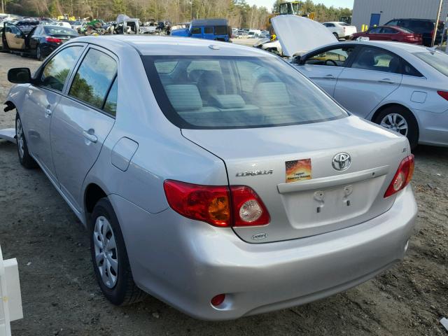 2T1BU4EEXAC224862 - 2010 TOYOTA COROLLA BA SILVER photo 3