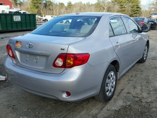 2T1BU4EEXAC224862 - 2010 TOYOTA COROLLA BA SILVER photo 4