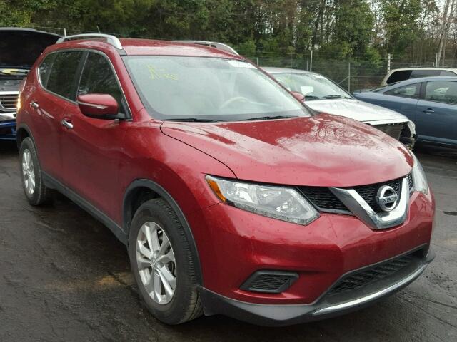 KNMAT2MT8FP512892 - 2015 NISSAN ROGUE S RED photo 1