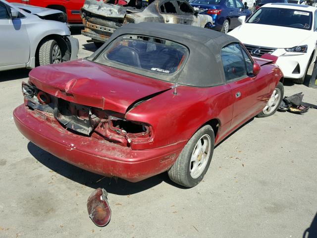 JM1NA351XL0110905 - 1990 MAZDA MX-5 MIATA RED photo 4