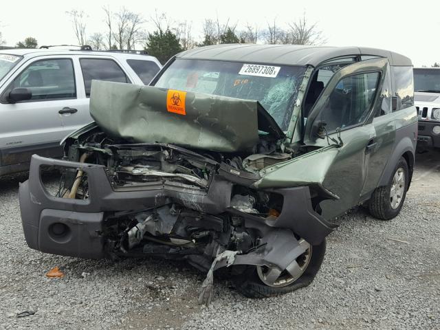 5J6YH18664L003316 - 2004 HONDA ELEMENT EX GREEN photo 2