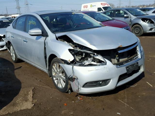 3N1AB7AP8DL736795 - 2013 NISSAN SENTRA S SILVER photo 1