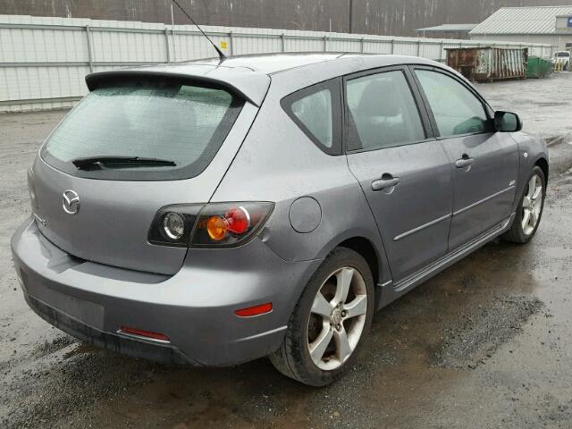 JM1BK343941197873 - 2004 MAZDA 3 HATCHBAC GRAY photo 4