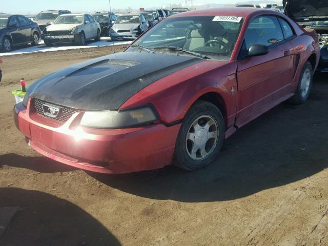 1FAFP40431F180062 - 2001 FORD MUSTANG RED photo 2