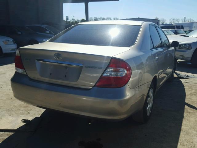 4T1BE32K64U891898 - 2004 TOYOTA CAMRY LE TAN photo 4