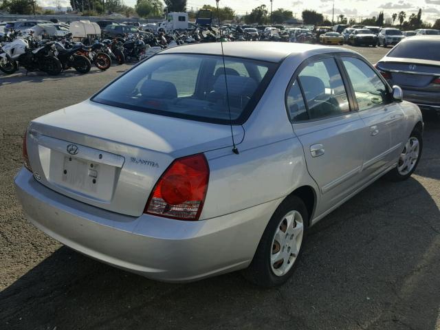 KMHDN46D85U135520 - 2005 HYUNDAI ELANTRA GL SILVER photo 4