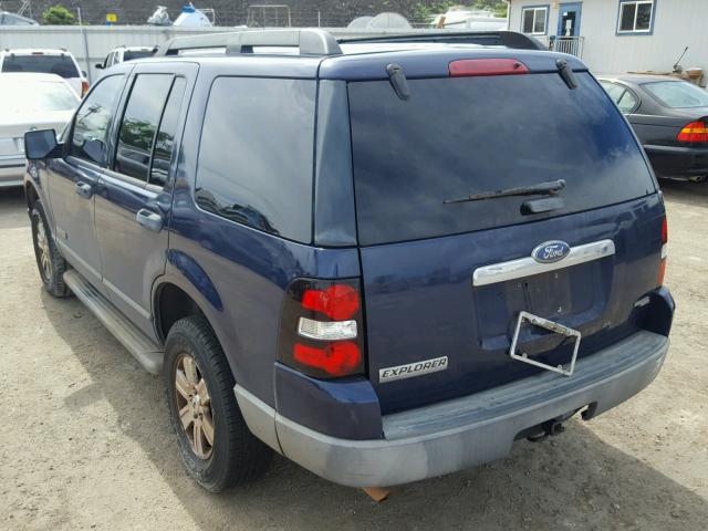 1FMEU62E66UA45172 - 2006 FORD EXPLORER X BLUE photo 3