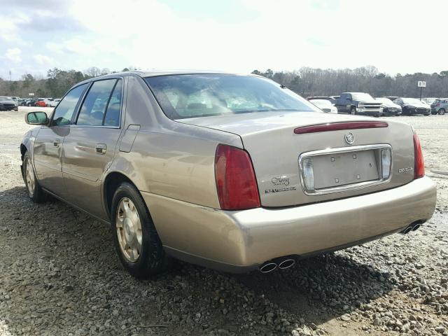 1G6KD54Y42U302531 - 2002 CADILLAC DEVILLE BROWN photo 3