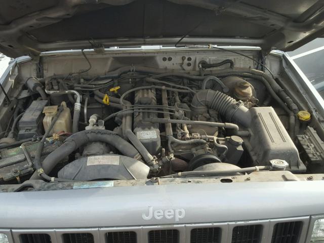 1J4FF48S6YL170650 - 2000 JEEP CHEROKEE S GRAY photo 7