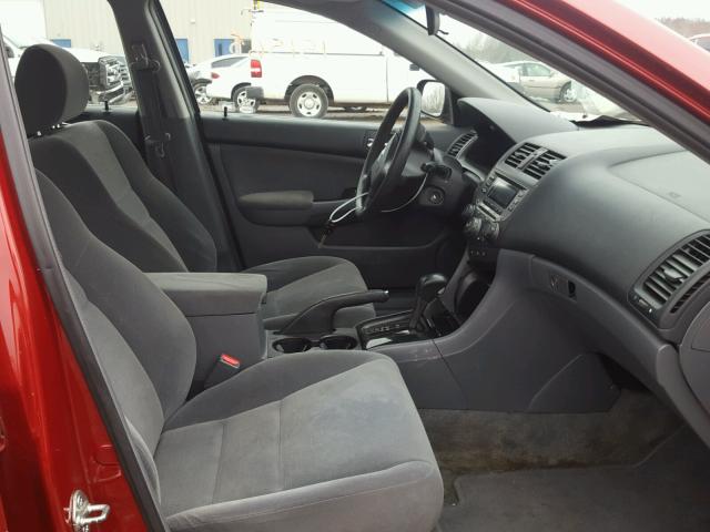 1HGCM563X7A009133 - 2007 HONDA ACCORD SE RED photo 5