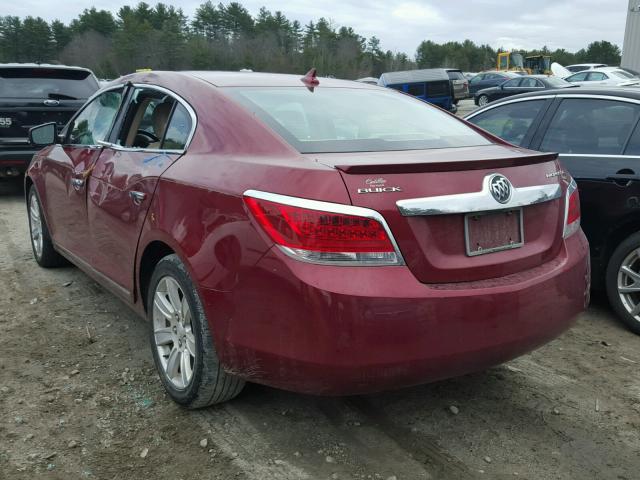 1G4GC5EC5BF327429 - 2011 BUICK LACROSSE C RED photo 3