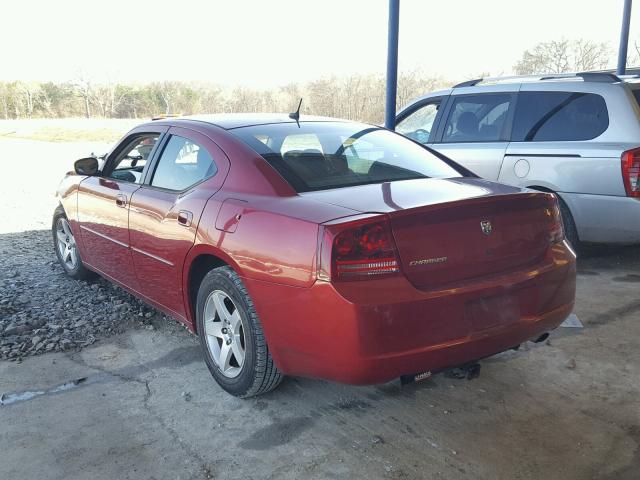 2B3KA43G68H275399 - 2008 DODGE CHARGER RED photo 3