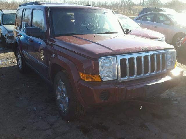 1J8HG48K67C518210 - 2007 JEEP COMMANDER BURGUNDY photo 1