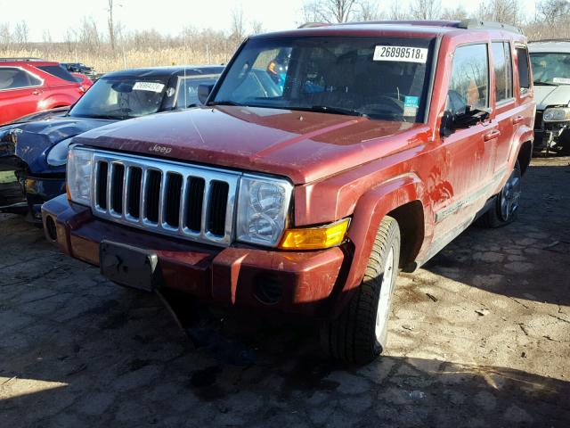 1J8HG48K67C518210 - 2007 JEEP COMMANDER BURGUNDY photo 2