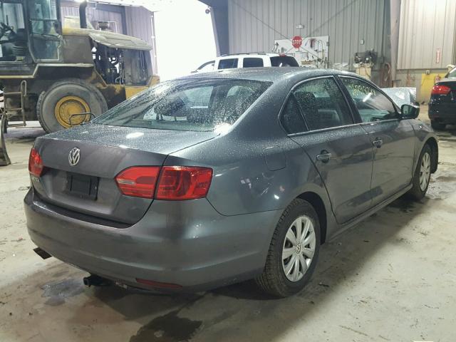 3VW2K7AJ6CM305049 - 2012 VOLKSWAGEN JETTA BASE ნაცრისფერი ფოტო 4