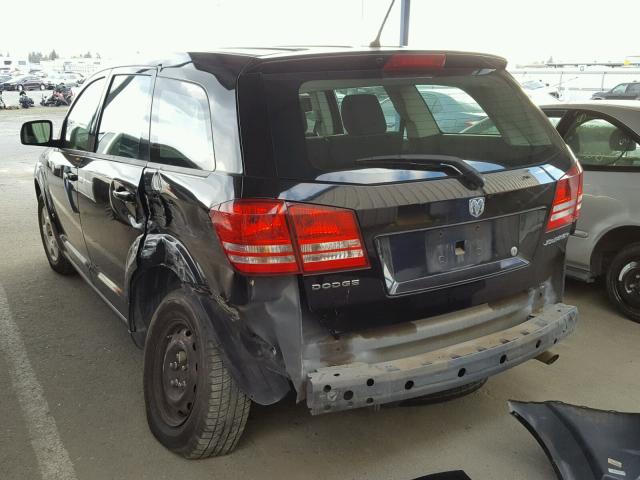 3D4GG47B69T524782 - 2009 DODGE JOURNEY SE BLACK photo 3