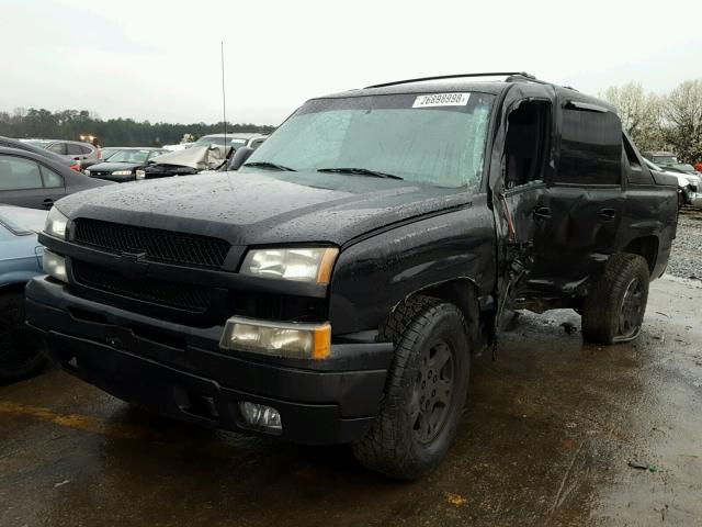 3GNEC13T73G246821 - 2003 CHEVROLET AVALANCHE BLACK photo 2