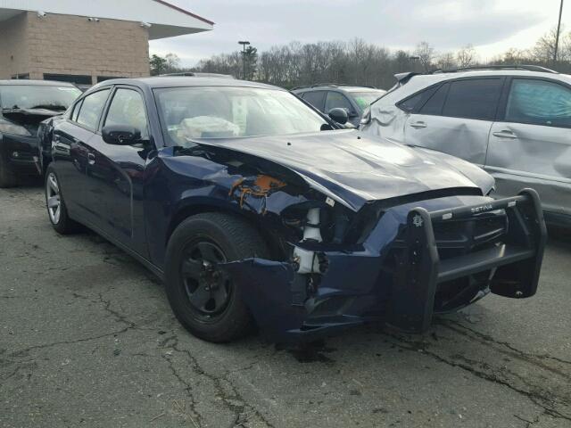 2C3CDXAT5DH627740 - 2013 DODGE CHARGER PO BLUE photo 1