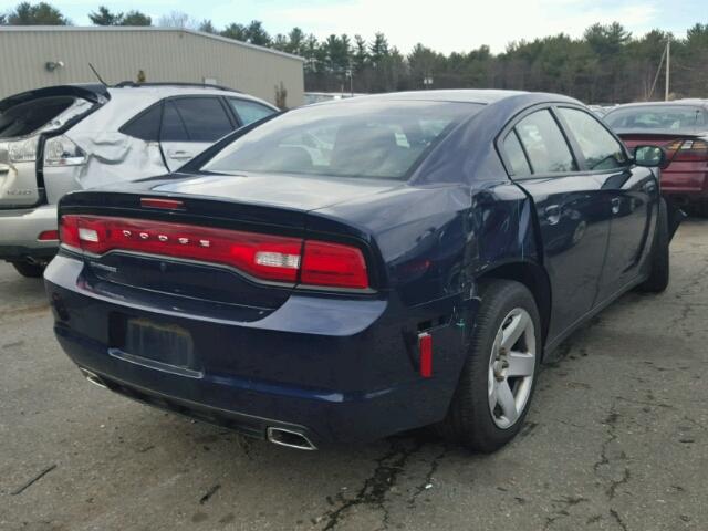 2C3CDXAT5DH627740 - 2013 DODGE CHARGER PO BLUE photo 4