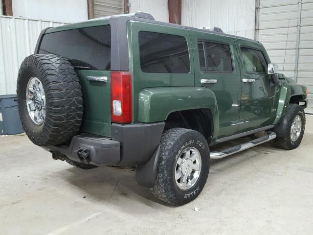 5GTDN136X68184651 - 2006 HUMMER H3 GREEN photo 4