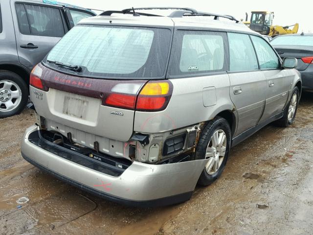 4S3BH896747618727 - 2004 SUBARU LEGACY OUT BEIGE photo 4