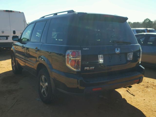 5FNYF28516B048629 - 2006 HONDA PILOT EX BLACK photo 3