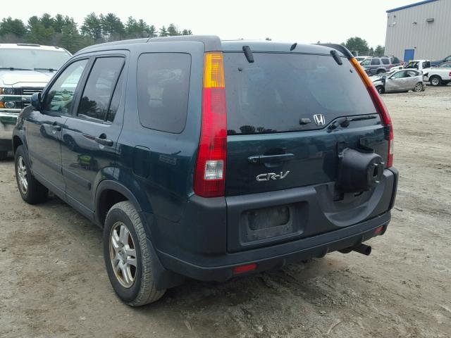 SHSRD78833U110411 - 2003 HONDA CR-V EX GREEN photo 3