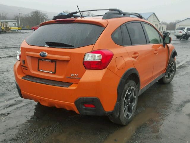 JF2GPACC1E8261508 - 2014 SUBARU XV CROSSTR ORANGE photo 4