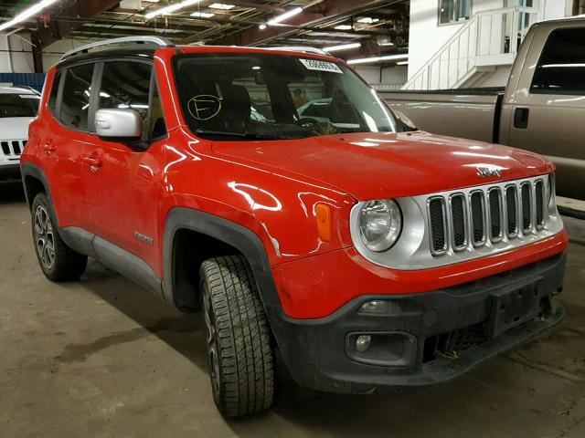 ZACCJBDT0FPB72258 - 2015 JEEP RENEGADE L RED photo 1