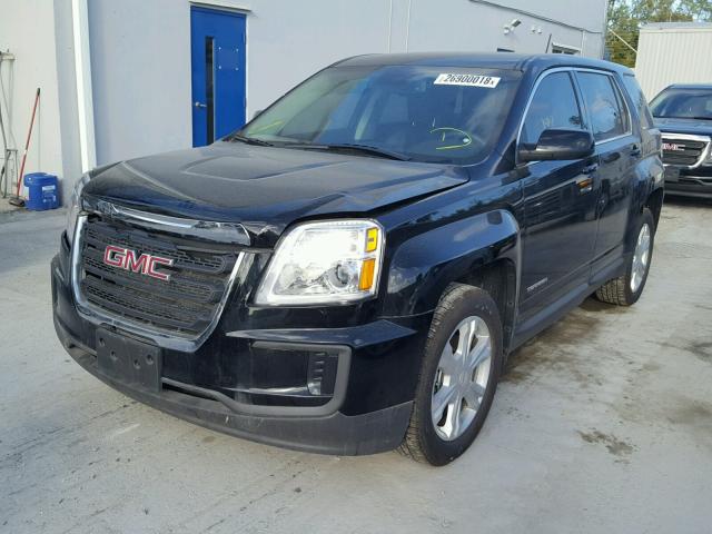 2GKALMEK6H6250346 - 2017 GMC TERRAIN SL BLACK photo 2