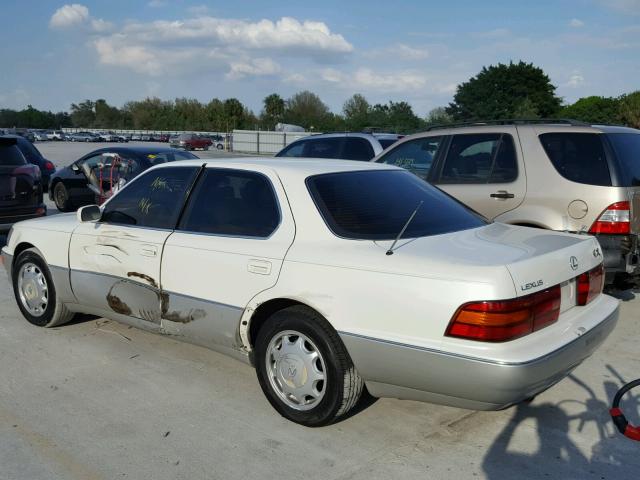 JT8UF11E5P0162067 - 1993 LEXUS LS 400 WHITE photo 3