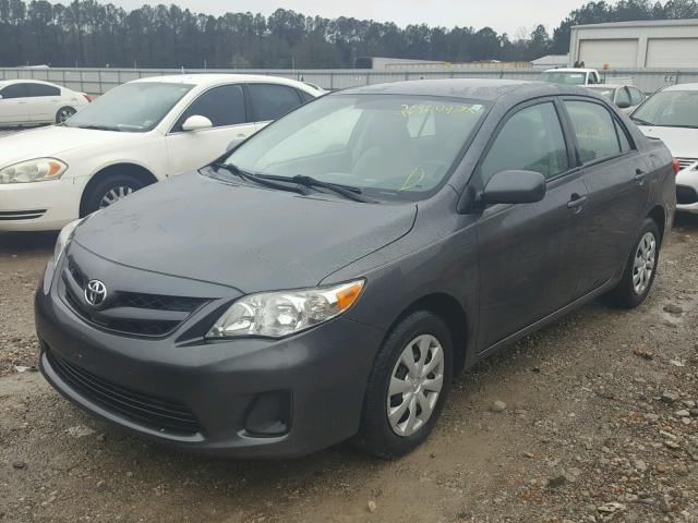 2T1BU4EE5BC751967 - 2011 TOYOTA COROLLA BA GRAY photo 2