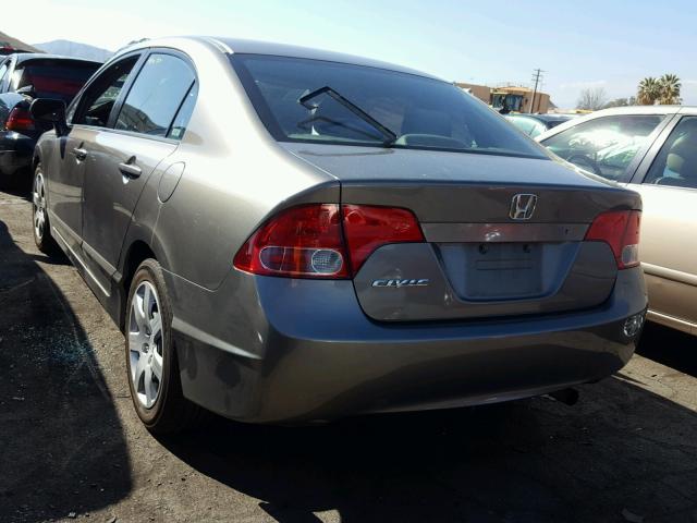 2HGFA165X8H353919 - 2008 HONDA CIVIC LX GRAY photo 3