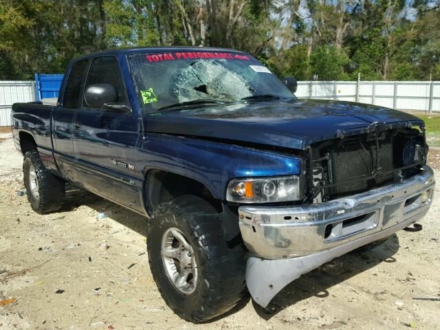 3B7HF13Z41G734042 - 2001 DODGE RAM 1500 BLUE photo 1