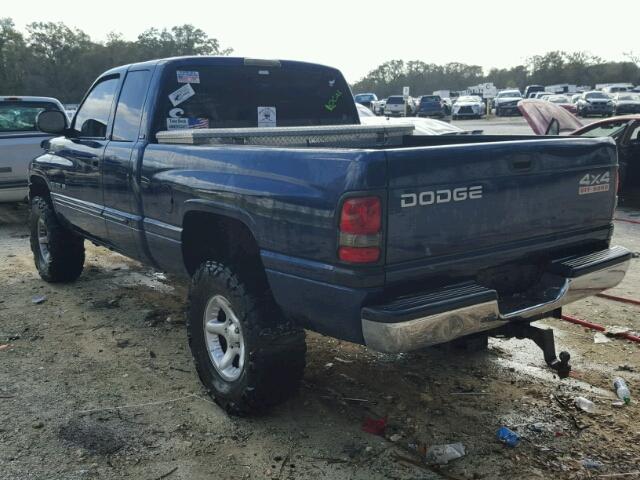 3B7HF13Z41G734042 - 2001 DODGE RAM 1500 BLUE photo 3