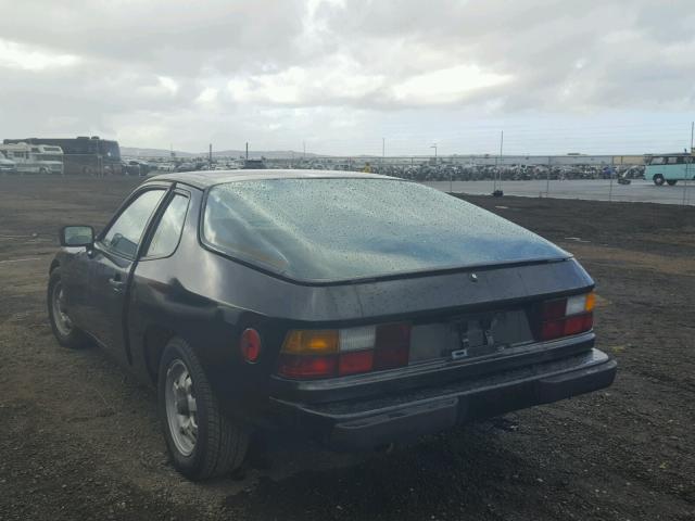 WP0AA0924CN450585 - 1982 PORSCHE 924 BLACK photo 3