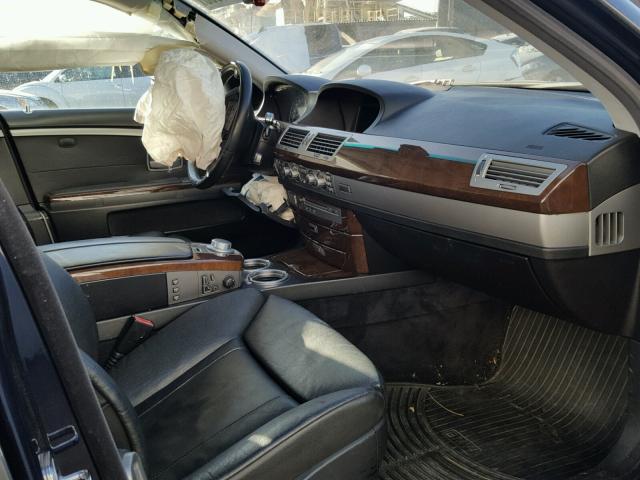 WBAHL835X6DT01888 - 2006 BMW 750 I BLUE photo 5