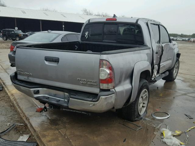 5TFJU4GN7FX076302 - 2015 TOYOTA TACOMA DOU GRAY photo 4