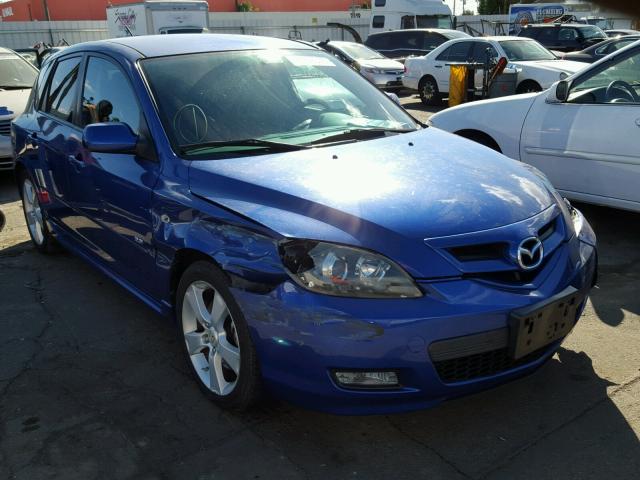 JM1BK344181856866 - 2008 MAZDA 3 HATCHBAC BLUE photo 1